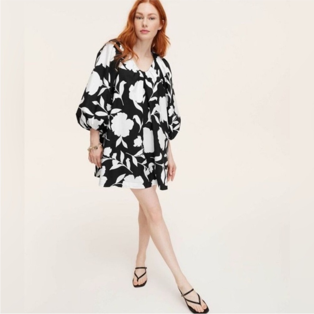 Kate Spade x Target Floral Black and White Mini Dress - Picture 3 of 7